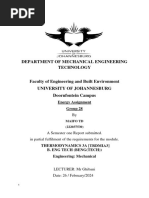 Thermodynamics 3A Assignment TD Maifo