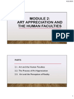 Module 2 Art Appreciation and The Human Faculties