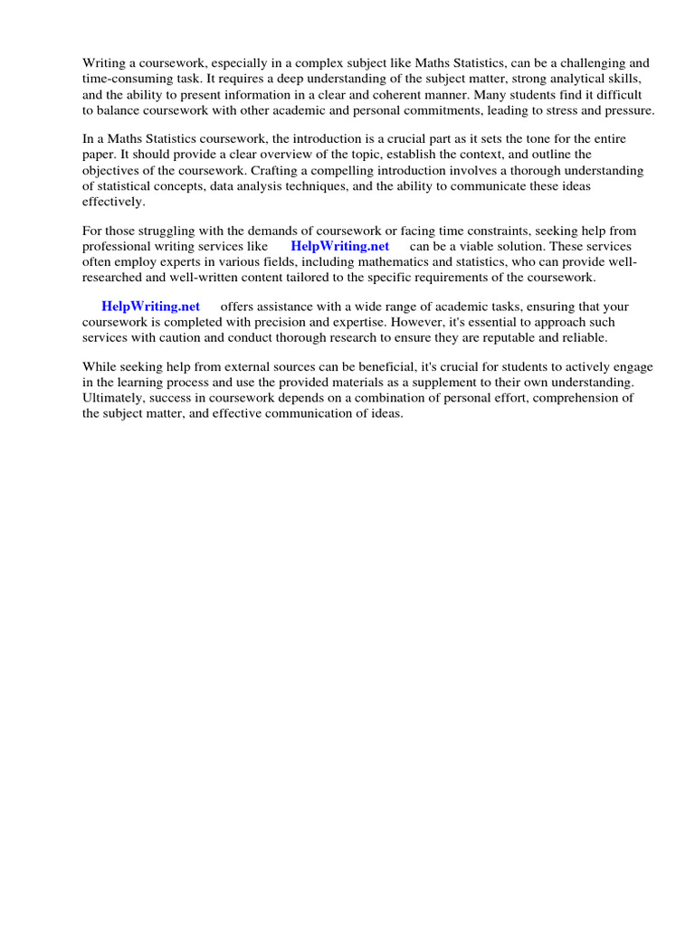 Maths statistics coursework introduction pdf sat statistics