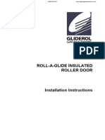 Gliderol Rollaglide Insulated Roller Door Installation Instructions TGDC 06968