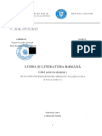 Ghid Pentru Simulare Limba Si Literatura Romana 2023 Isj Caras Severinpdf