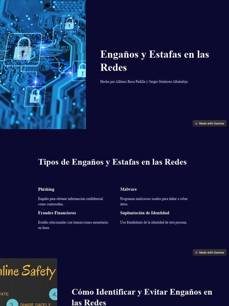 Engaños y Estafas en la Red: Guía de Prevención | PDF | Suplantación de ...