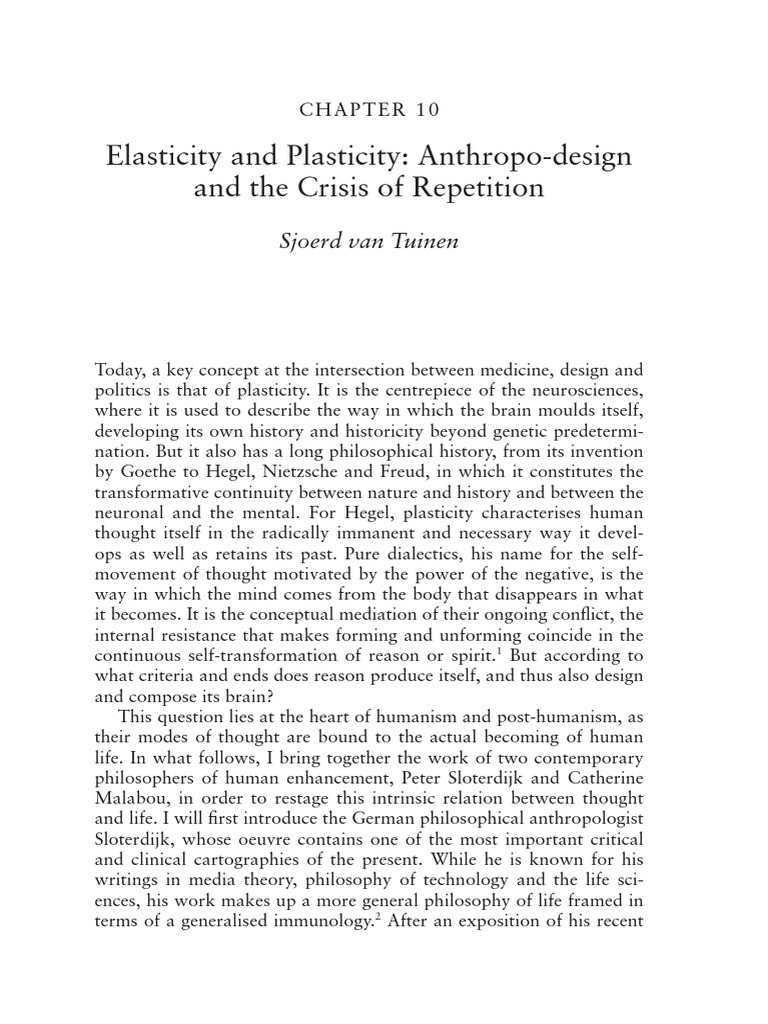 Elasticity And Plasticity Pdf Thought Neuroplasticity