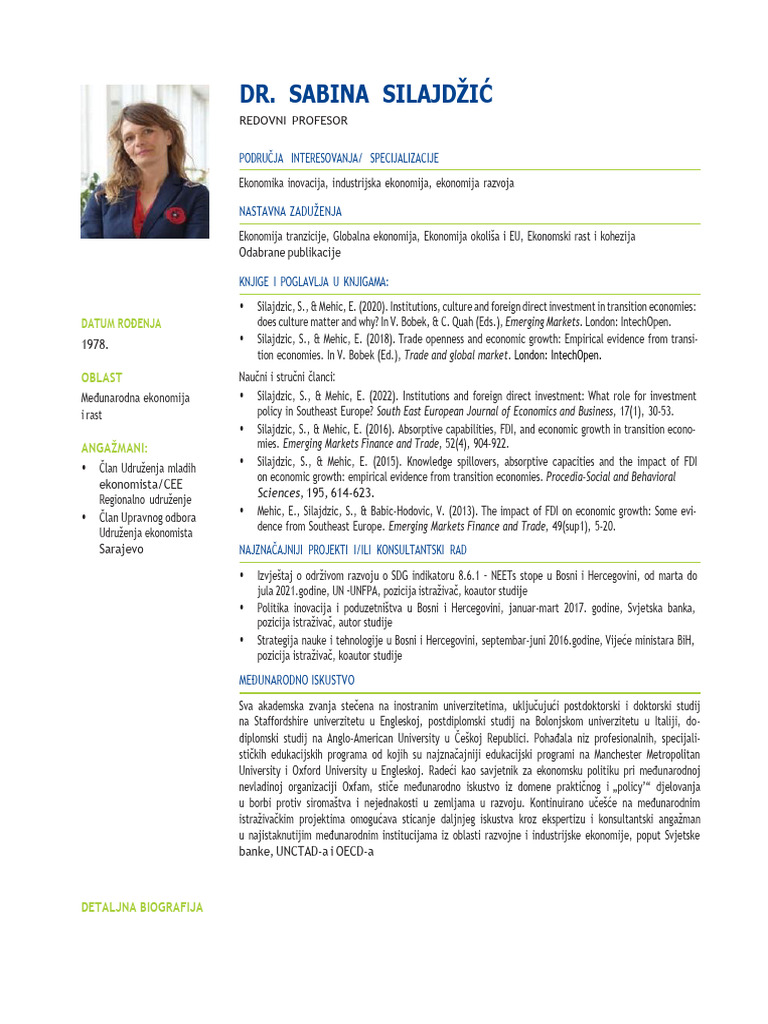 Sabina Silajdzic | PDF