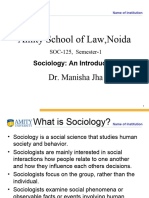 What Is Sociology Amity PPT 5