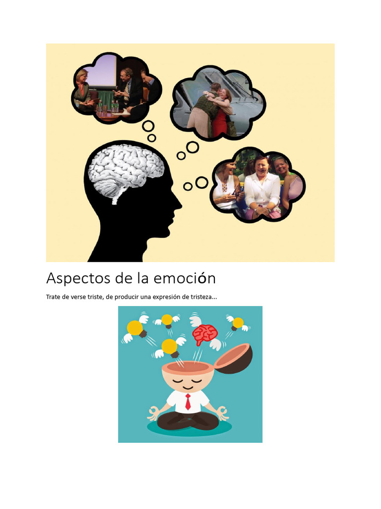 Aspectos de La Emoción | PDF | Las emociones | Cerebro