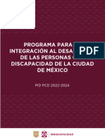 Programa para La Integración Al Desarrollo de Las Personas Con Discapacidad de La Ciudad de México