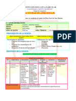 Actividad de Aprendizaje de Ps Sueño de San Martín 2º IV Unidad