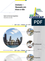 Avaliação de Imóveis Um Trabalho Baseado em Métodos Técnicos e Não Uma Opinião Luiz Henrique Cappellano