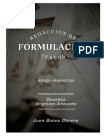 Formulacion de Texto