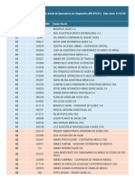 Tabela Enquadramento Inicial de Operadoras Por Segmentos