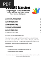 5 Google Apps Script Code Exercises