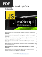 10 Helpful JavaScript Code Snippets v2