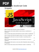 10 Helpful JavaScript Code Snippets v1