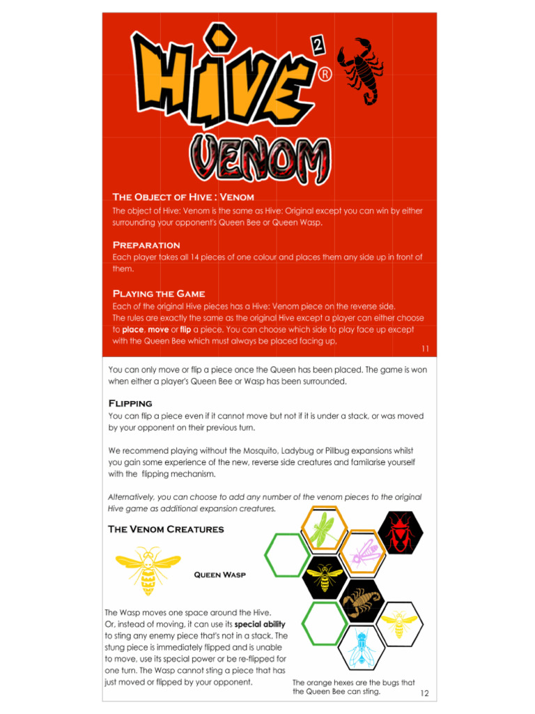 Hive Colony Rules - Letter Size | PDF