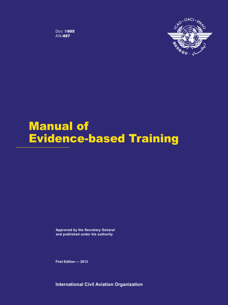 ICAO Doc 9995: Evidence-Based Training Manual | PDF | Air Traffic ...