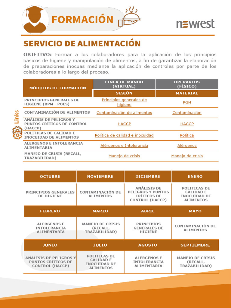 Formación en Higiene y Seguridad Alimentaria | PDF | Análisis de Riesgo ...