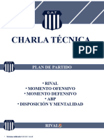 CHARLA TECNICA Vs Arsenal