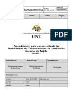 1 - Procedimiento para Uso Correcto de Herramientas de Comunicacion - v2