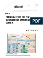 CARLOS CASTILLO Y EL CINE VENEZOLANO DE VANGUARDIA EN SUPER-8 - Desistfilm