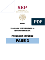 Programa Sintético FASE 3 Primaria ANEXO Acuerdo 080823