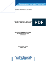 Plan Desarrollo Cabuyaro Buenos Tiempo para Todos 20202023