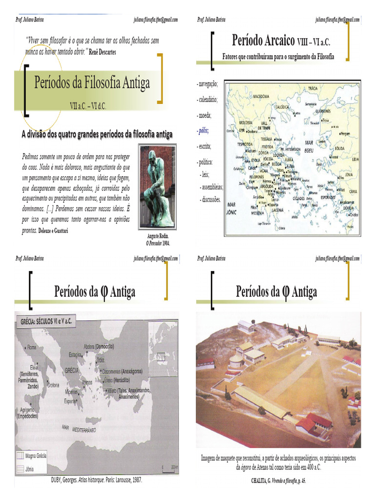 Quatro Períodos da Filosofia Antiga | PDF | Filosofia Antiga ...