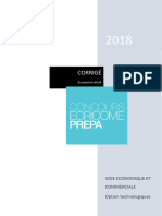 Annale Économie Et Droit Prépa 2018