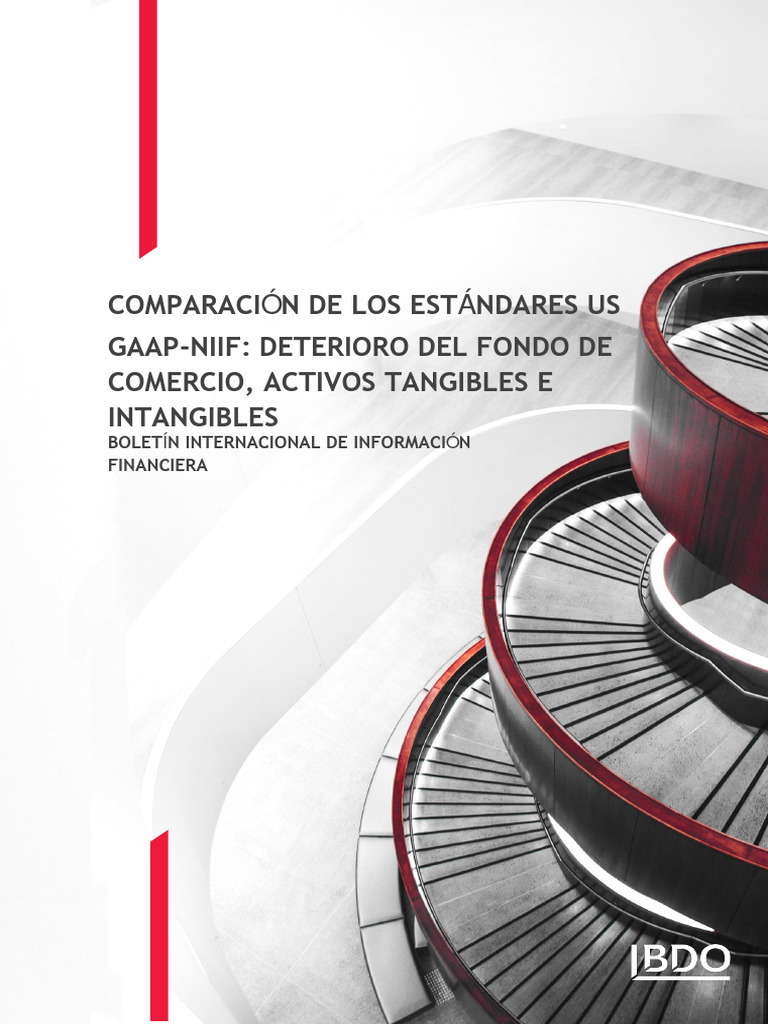 IFRB US GAAP IFRS Comparison Impairment of Goodwill Tangible and Intangible Assets Descargar