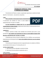 Circular Programação Especial para O Período Do Feriado: Lives