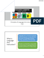 Principles of Language Arts Instruction