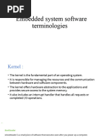 Embedded System Software Terminologies