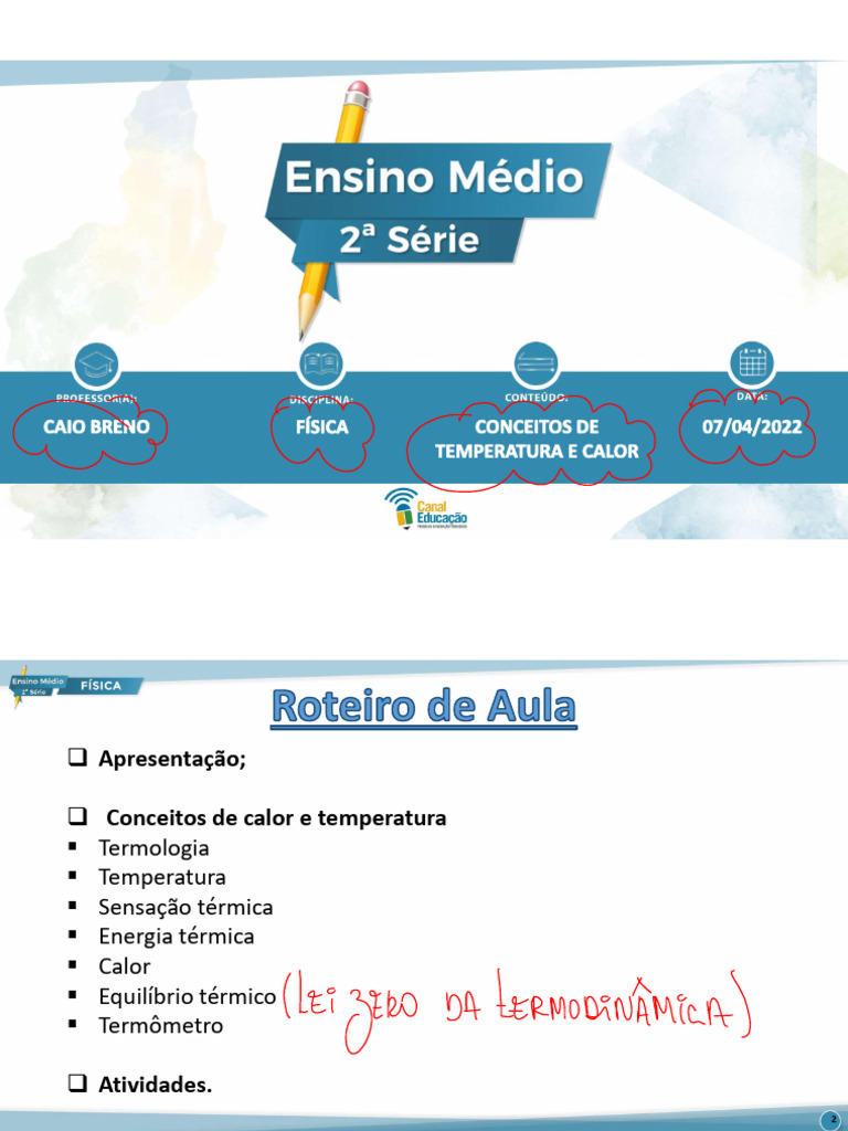 Conceitos de Calor e Temperatura 7º Ano | PDF | Temperatura | Calor