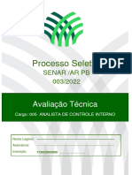 PB Prova - Analista de Controle Interno PB 2022