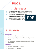 Expresiones Algebraicas Necesarias para Matematicas Fundamentales