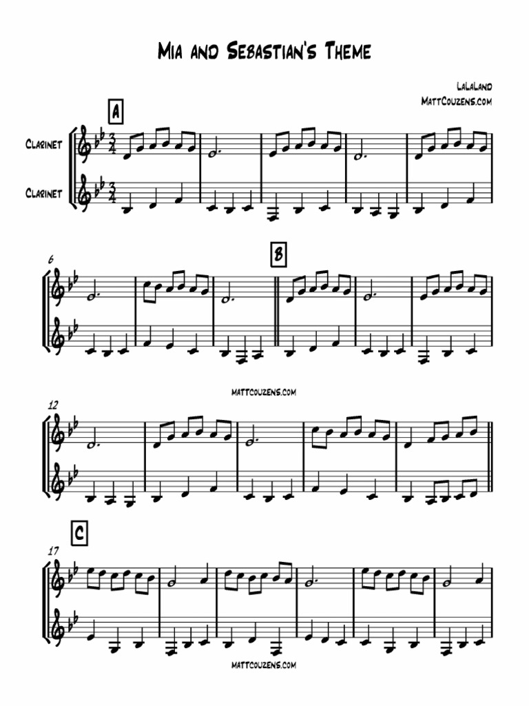 Mia and Sebastian s Theme PDF