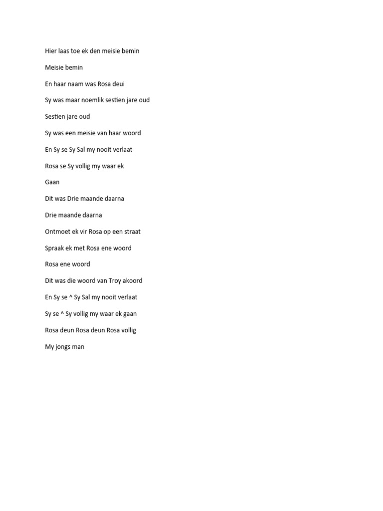Roosa Lyrics | PDF