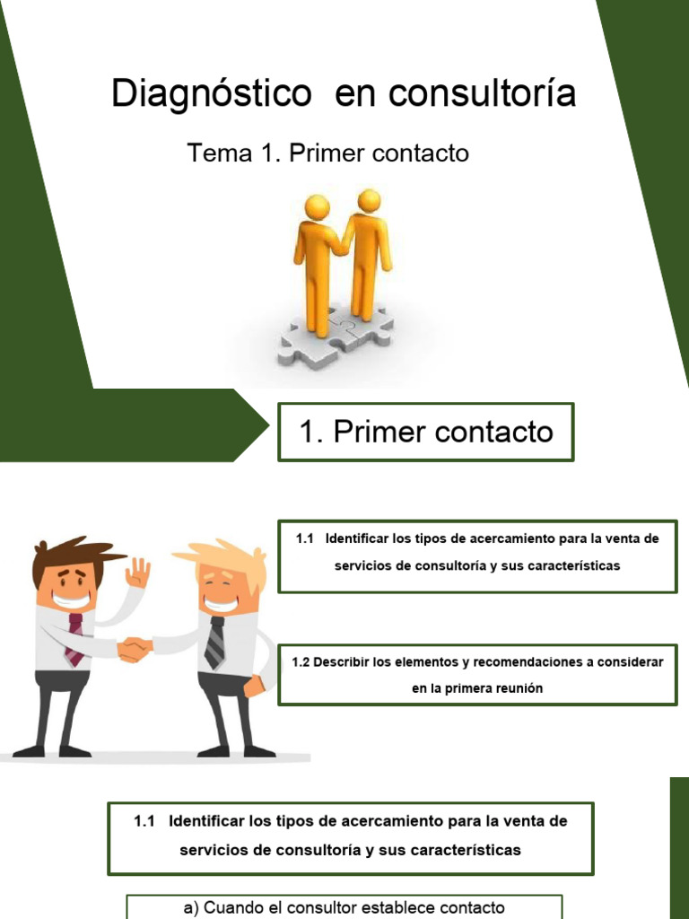 Primer Contacto en Consultoría Efectiva | PDF | Business | Mercado ...