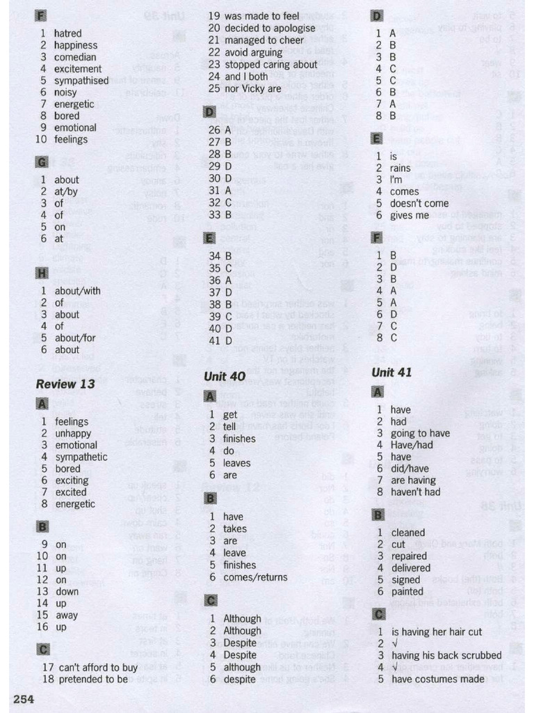 Answers Unit 41 Causative | PDF