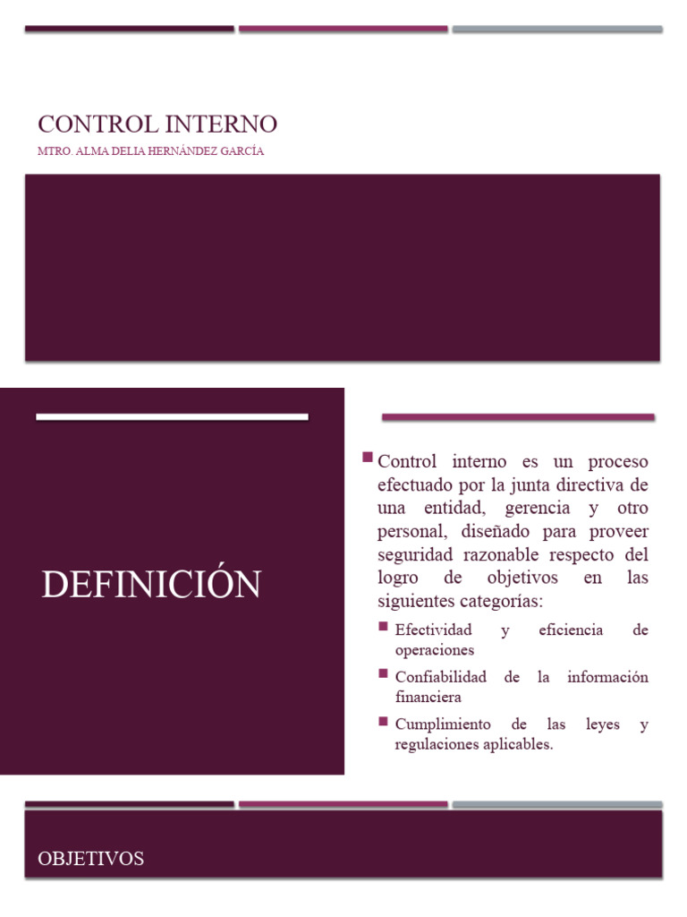 03 Control Interno | PDF | Contabilidad | Auditoría