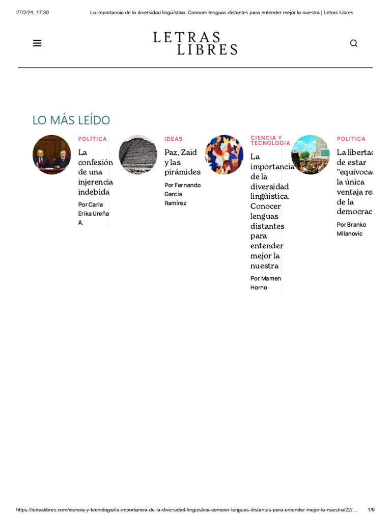 La Importancia de La Diversidad Lingüística. Conocer Lenguas Distantes ...