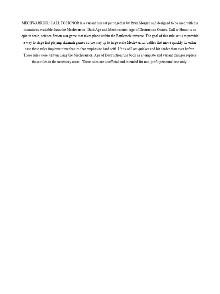 call-to-honor-alt-rules-2017-no-pics-pdf-battle-tech-artillery