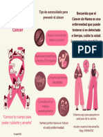 Folleto Sobre La Prevención Del Cáncer de Mama Ilustrado Moderno Rosa