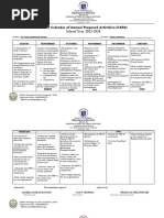 Yes o Calendar of Activities 2023 2024