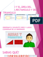PERIMETRO Y EL ÁREA DEL CUADRADO, RECTANGULO y Triangulo 2