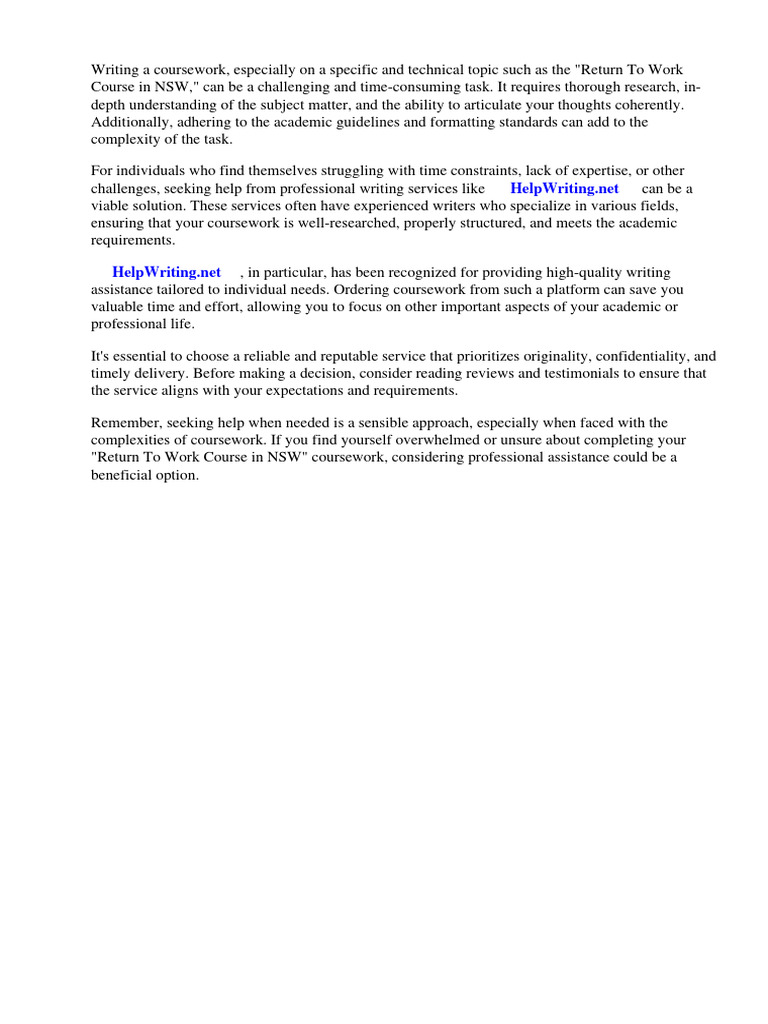 Return To Work Course NSW | PDF | Employment | Http Cookie