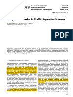 Navigators' Behavior in Traffic Separation Schemes