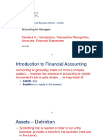 AfM 0 - Introduction, Transaction Recognition, Accounts