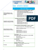 Série - Ensino Médio: Componentes Curriculares Título / Autor / Editora