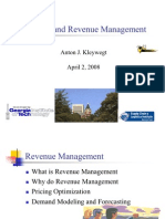 Demand and Revenue Management Techniques